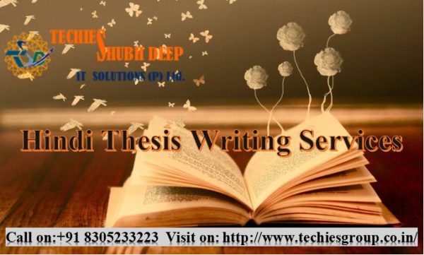 Hindi Thesis Writing Services In India