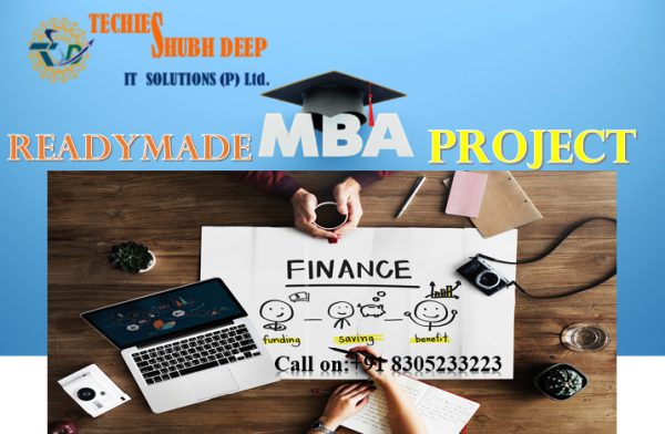 Readymade MBA Projects In Finance