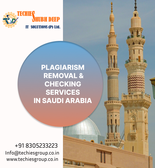 PLAGIARISM CHECKER AND REMOVAL SERVICES IN SAUDI ARABIA