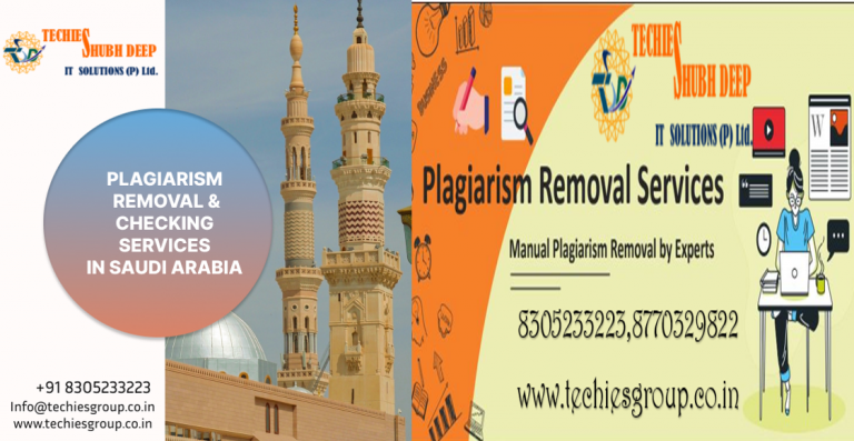 PLAGIARISM CHECKER AND REMOVAL SERVICES IN SAUDI ARABIA