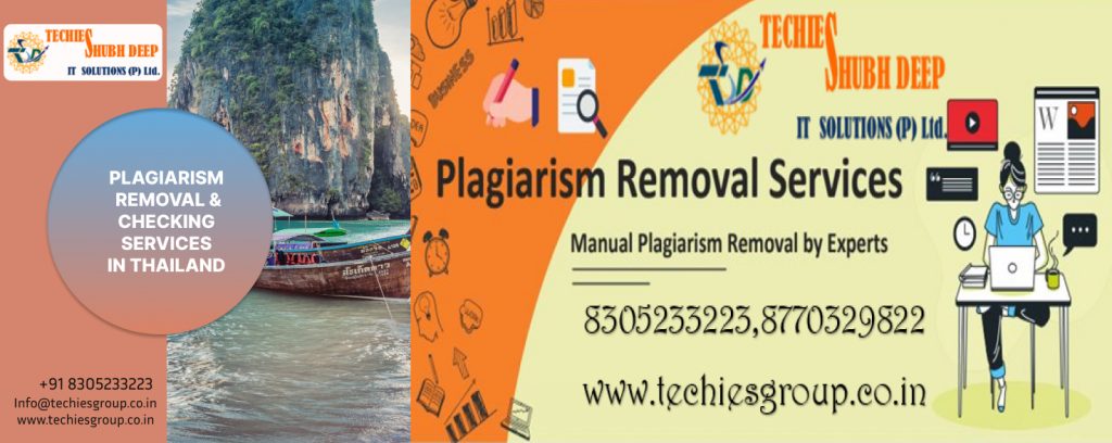 PLAGIARISM CHECKER AND REMOVAL SERVICES IN THAILAND